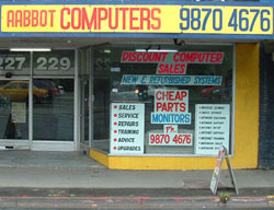 Shop Front of Aabbot Computers