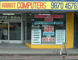 Shop Front of Aabbot Computers